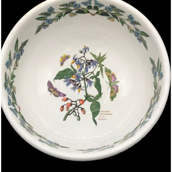 Vintage Portmeirion "The Botanic Garden" Mixing Serving Bowl Woody Nightshade Fl - Picture 3 of 15